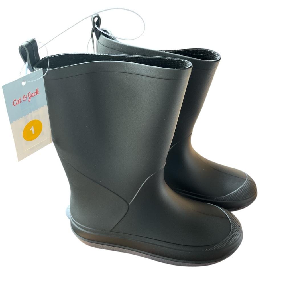 Cat & Jack Kids Dark Gray Rain Boots